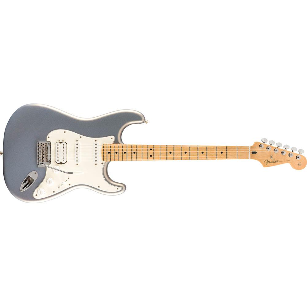 Fender 0144522581 Player Strat HSS Maple Silver Electric Guitar