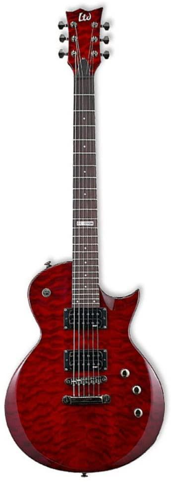 ESP EC100QM See Through Maple Rosewood Black Cherry Electric Guitar