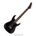 ESP MT-130 6-String Maple Rosewood Double Cutaway Black Electric Guitar