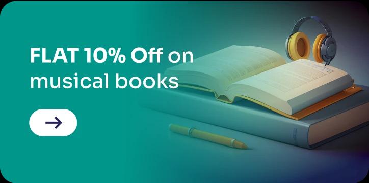 Flat 10% Off on music books