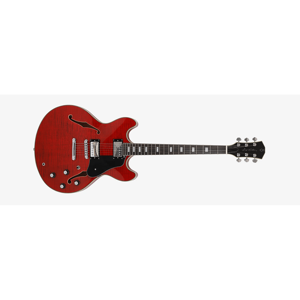 Sire H7 STR Semi Hollow Larry Calton H7 See Through Red Electric Guitar