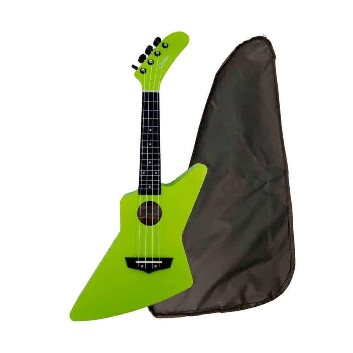 Chateau BAS01EX 21 Inches Fantasy Flash Soprano Tekwood Green Ukulele